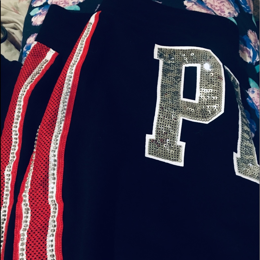 VS Pink bling joggers NWOT